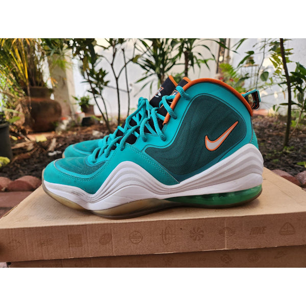 Nike Air Max Penny V Miami Dolphins Orange Green White 537331-300 Men’s Size 11