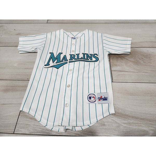 Small kids toddler baseball jersey Youth Florida Marlins Miami pin stripe