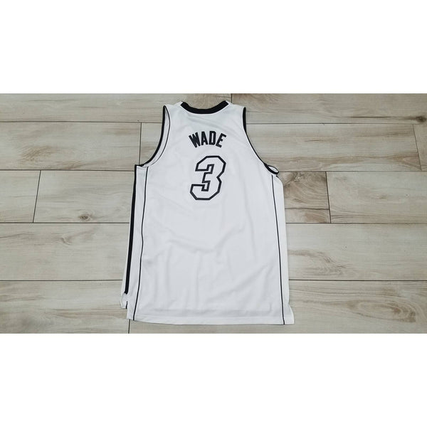 Men's Adidas Miami Heat Dwyane Wade Legacy NBA Basketball jersey White Hot