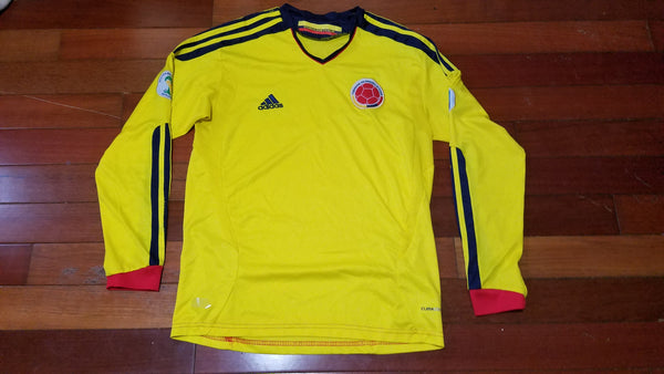 MENS - Worn Adidas Colombia soccer jersey sz L